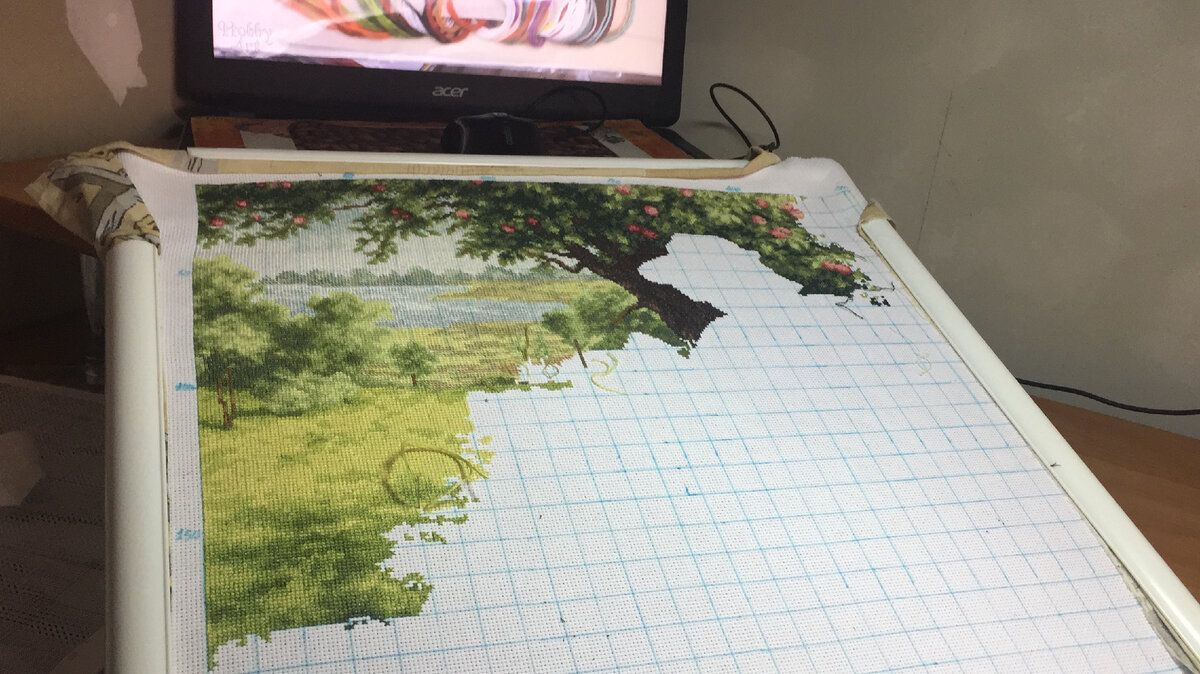 "Яблоневый сад" Золотое  руно. Работа уже вышита.