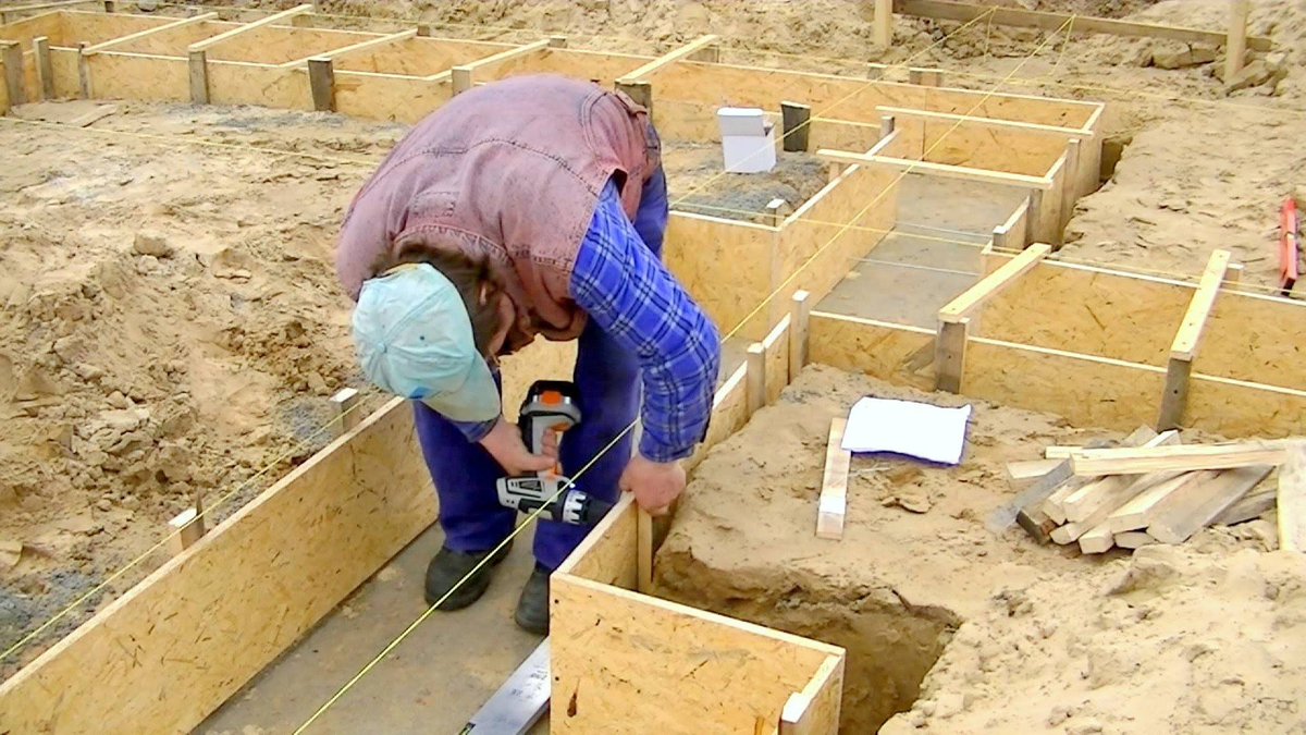 Опалубка фундамента 