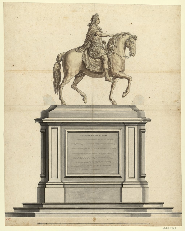 Статуя Людовика XIV, 1699, © Bibliothèque nationale de France 