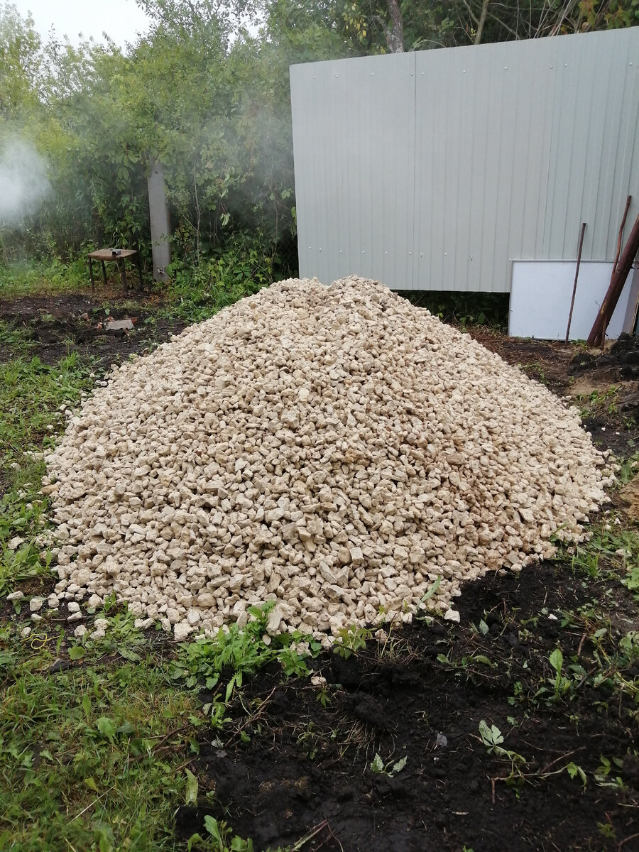 5т щебенки, кажется, мало