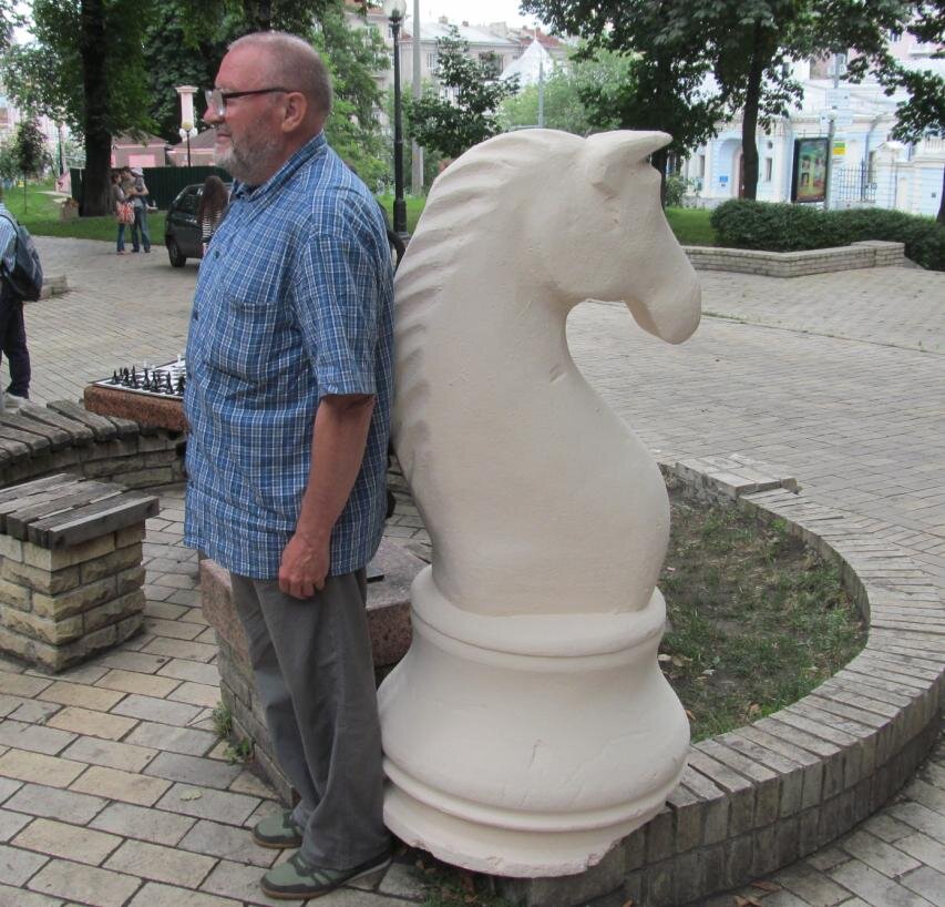 Из личного архива автора. В летнем шахматном клубе Киева в парке Шевченко