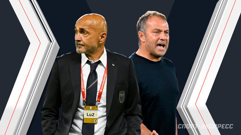    Лучано Спаллетти и Ханс-Дитер Флик.