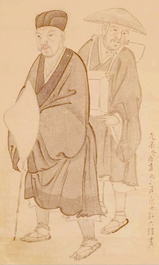 Matsuo Basho by Morikawa Kyoriku (1656-1715)