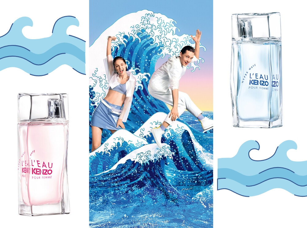 Kenzo hyper wave homme. Туалетная вода Кензо Hyper Wave. Kenzo l`Eau Hyper Wave. Туалетная вода l'Eau Kenzo Hyper Wave pour femme, 50 мл. Кензо Wave аромат.