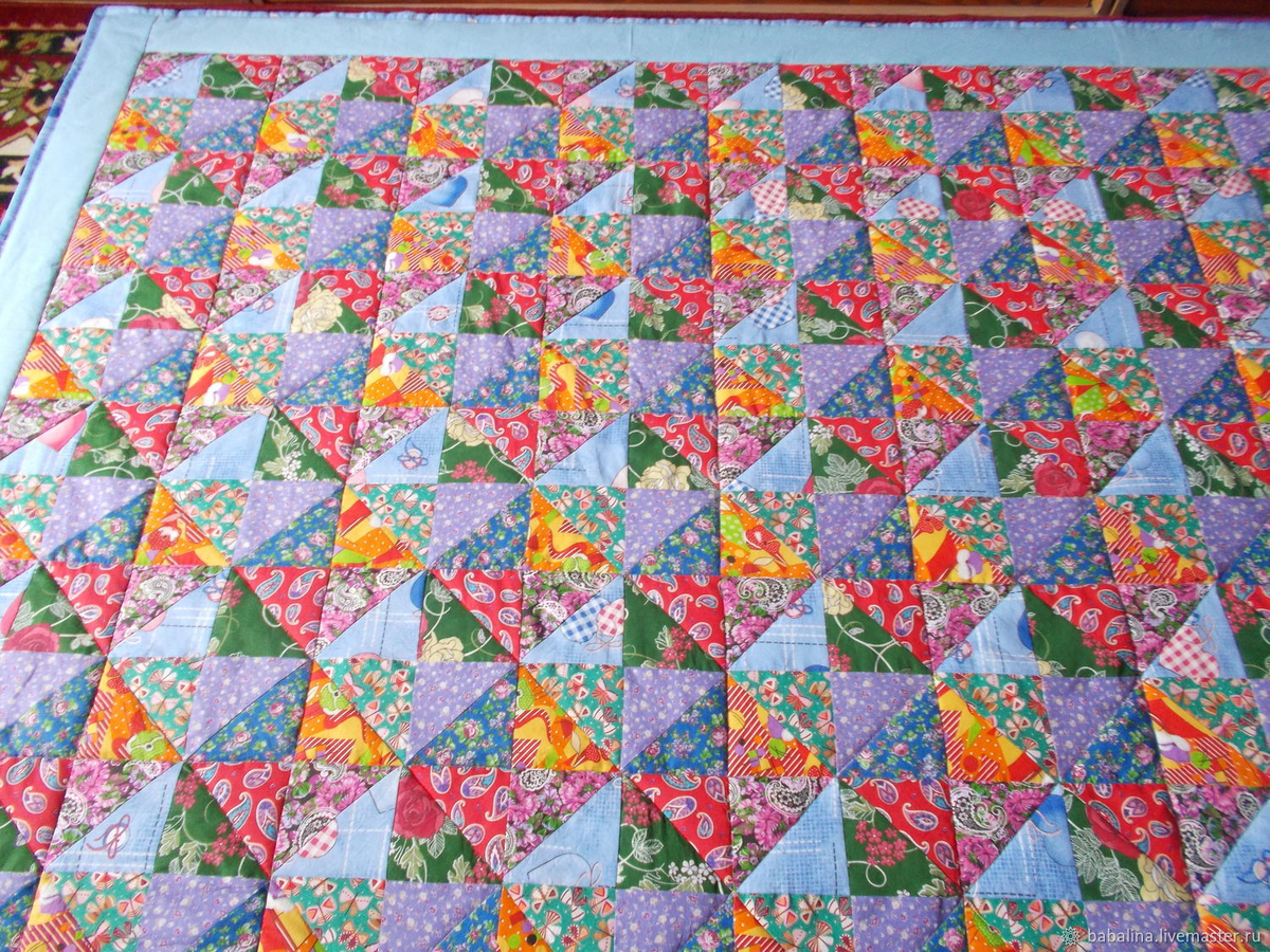 Пример  одеяла в  данной     технике 