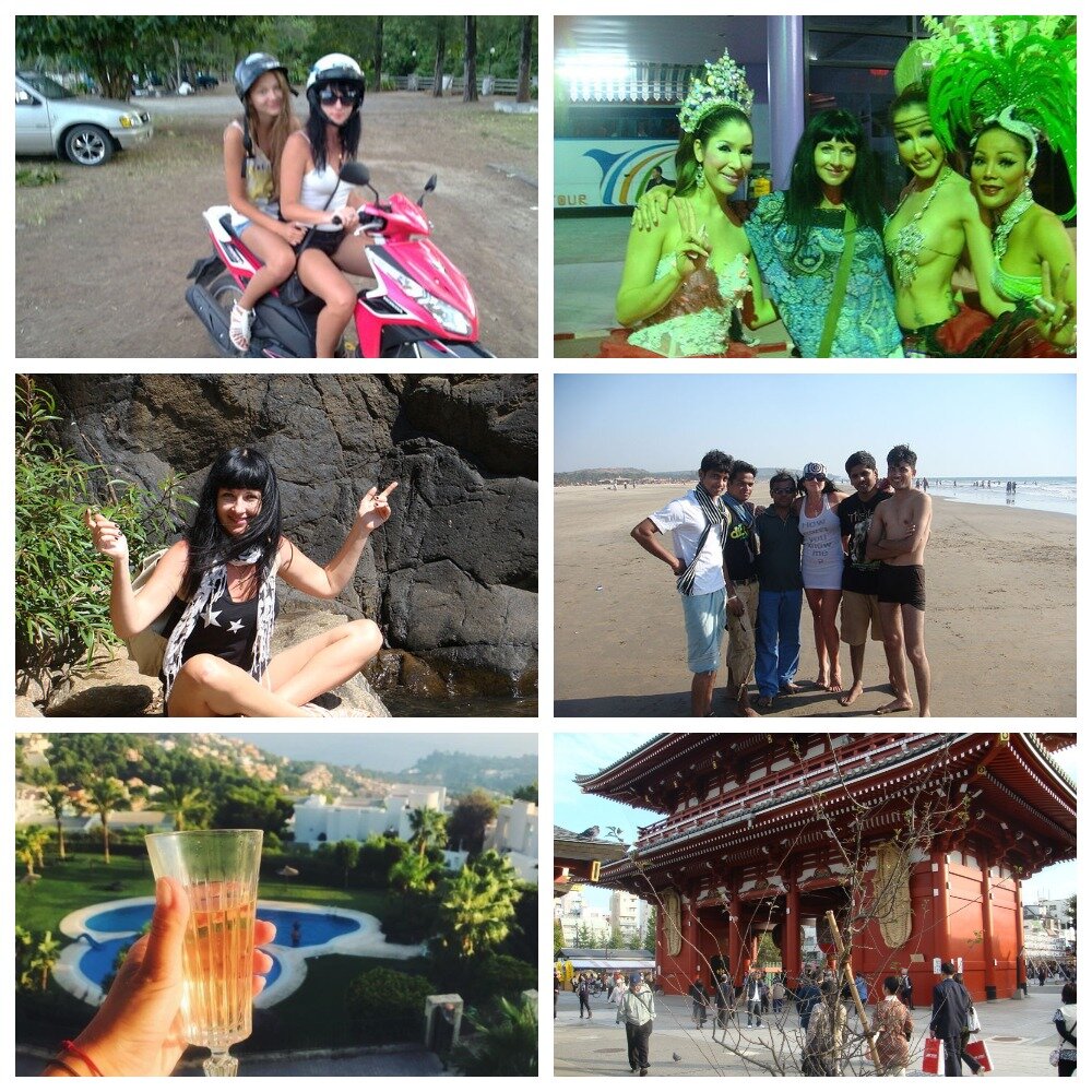 Таиланд, Индия, Испания, Япония