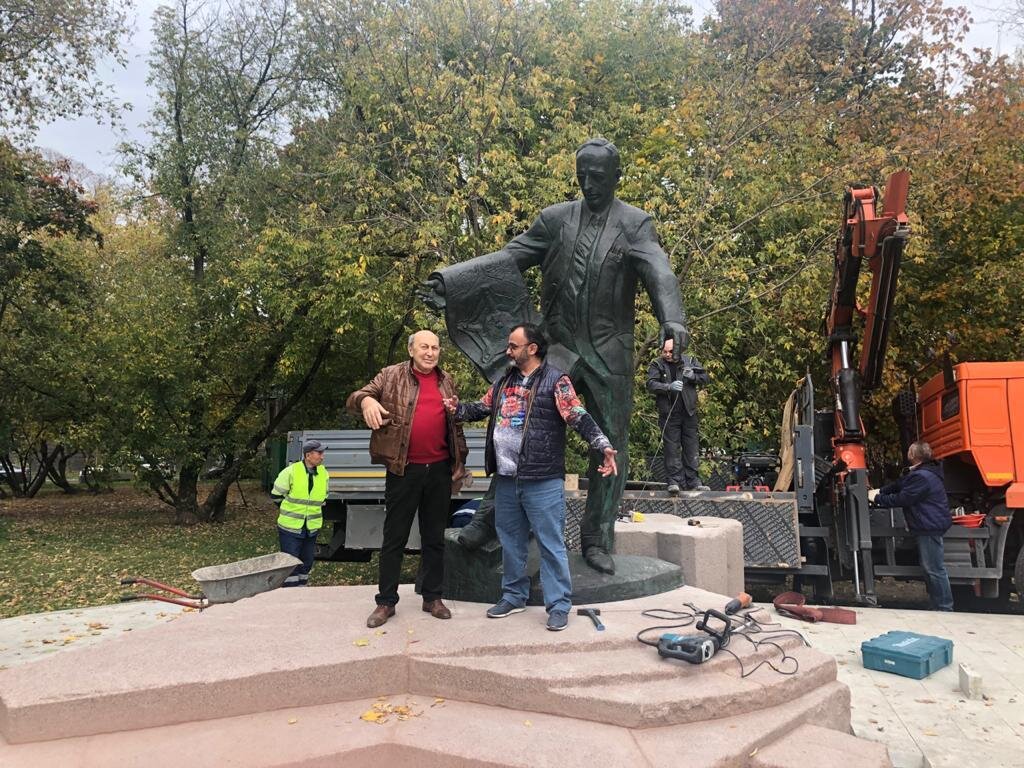 подготовка по установке памятника