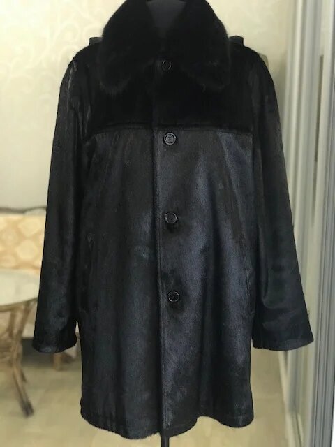 Переделка мужской куртки из меха нерпы. Ателье Ирины Берзиной.