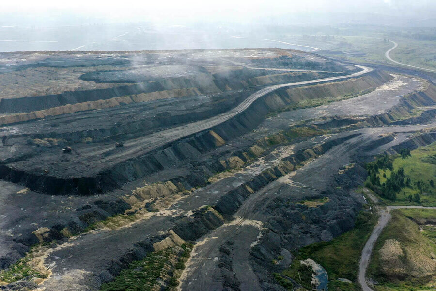 Оползень в селе Елбаши Искитимского района Новосибирской области