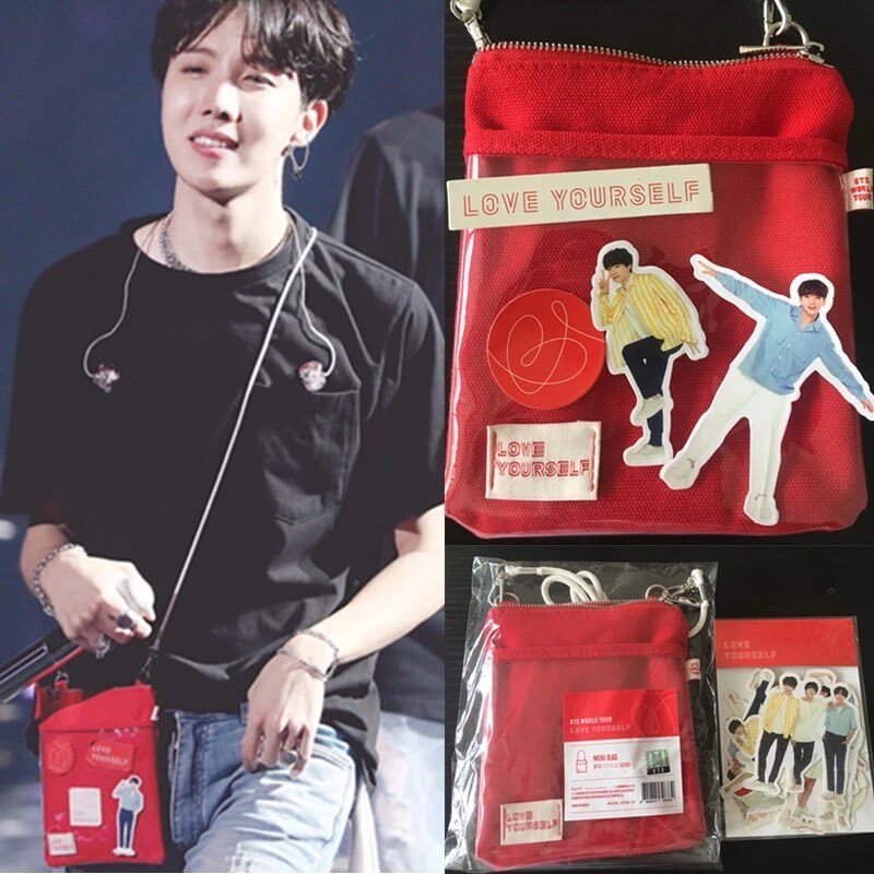 BTS. J-Hope & his mini-bag.