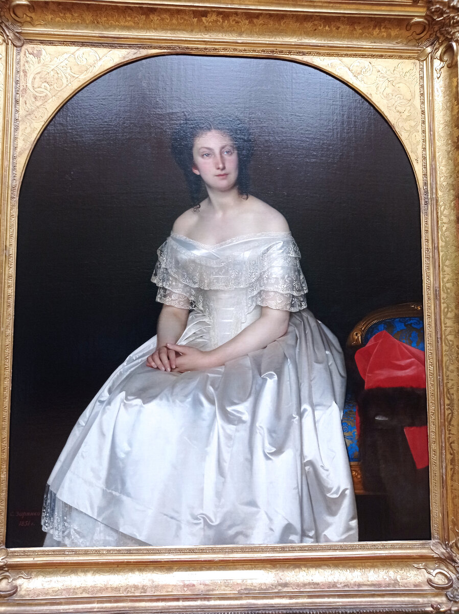 1851г. Какое платье! А пальчики? 