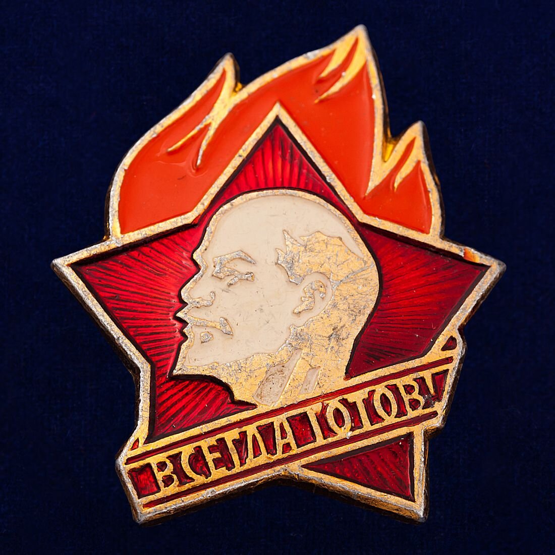 значок украшал школьный фартук у девочек и пиджак у мальчиков