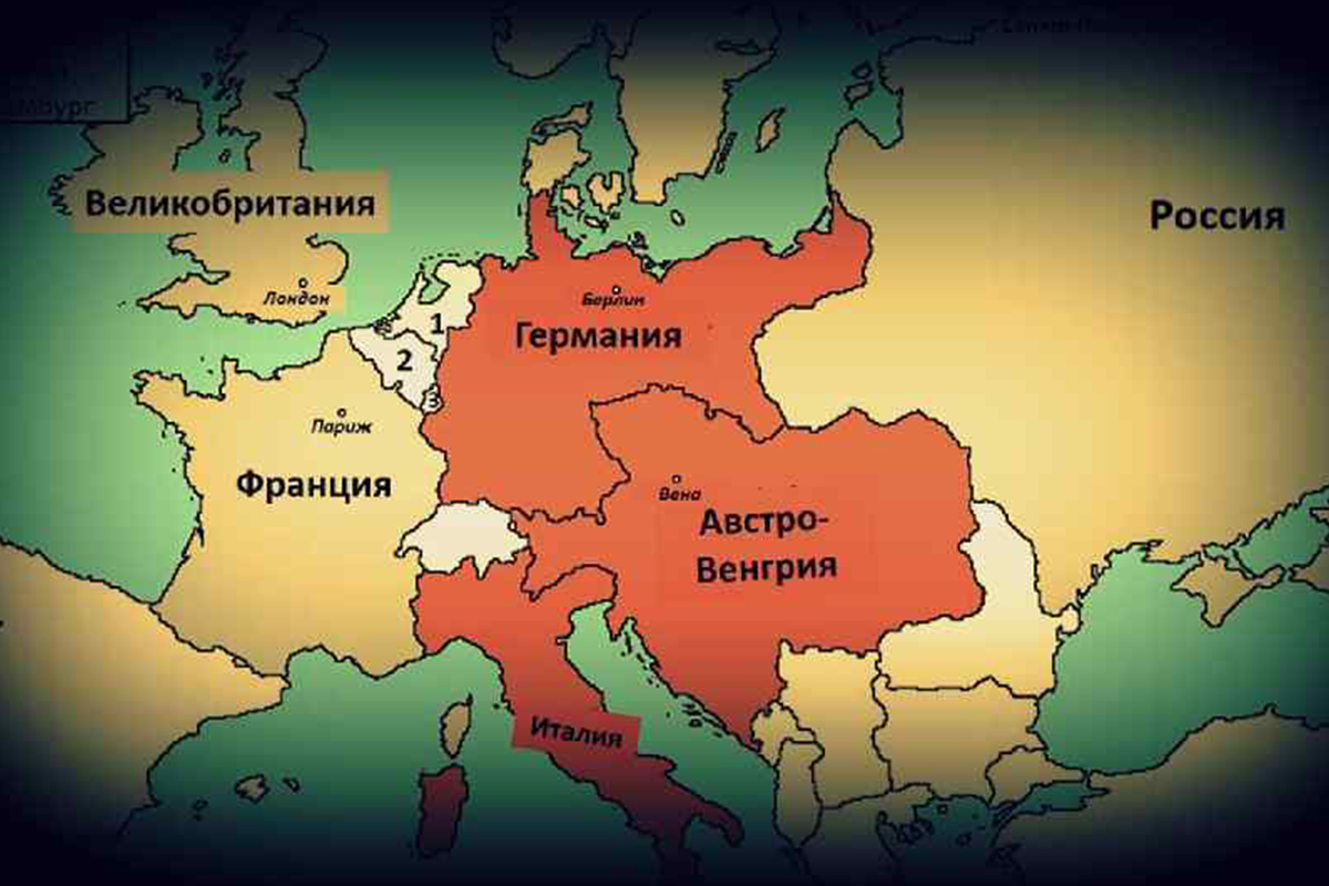 Территория великобритании в россии. Карта германской империи и Австро Венгрии. Тройственный Союз Германии Австро-Венгрии. Австро венгерская Империя и Германская Империя. Карта Австро Венгрии и Германии.