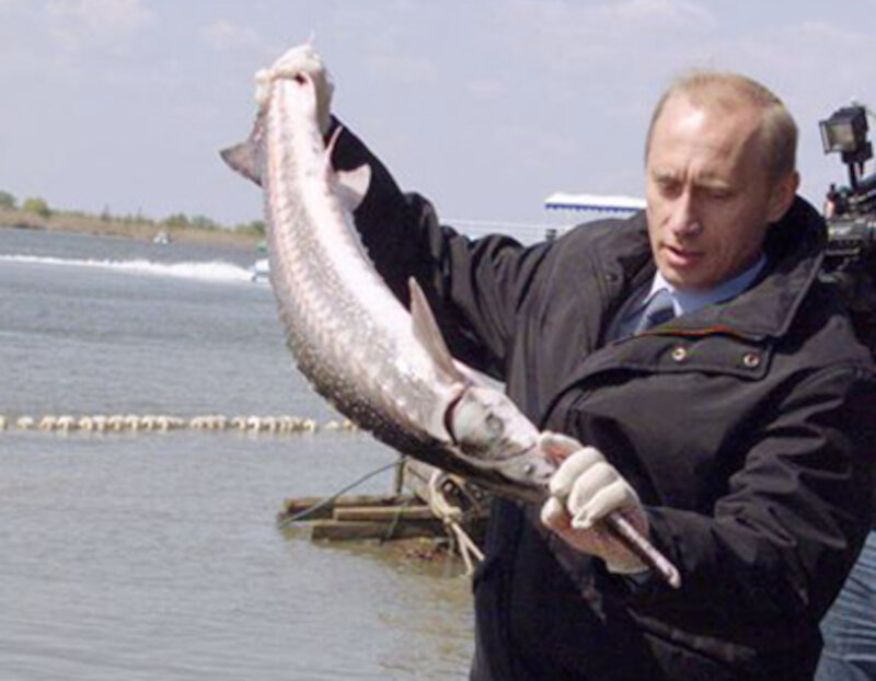 Владимир Путин в Астраханской области, 25 апреля 2002 года. Kremlin.ru