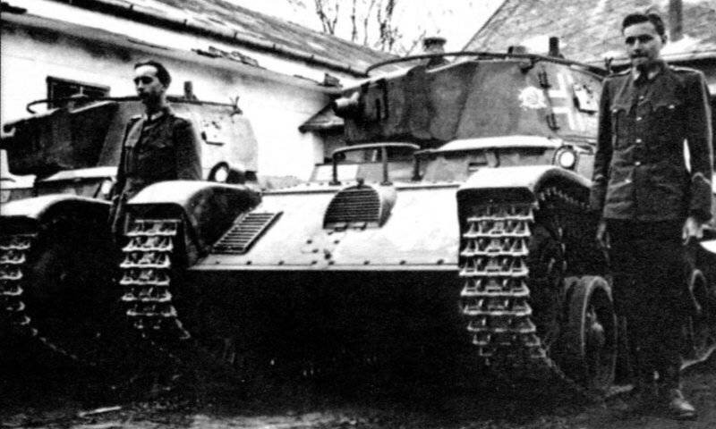 Легкие танки «Толди I» с еще не установленным вооружением. 1941 год