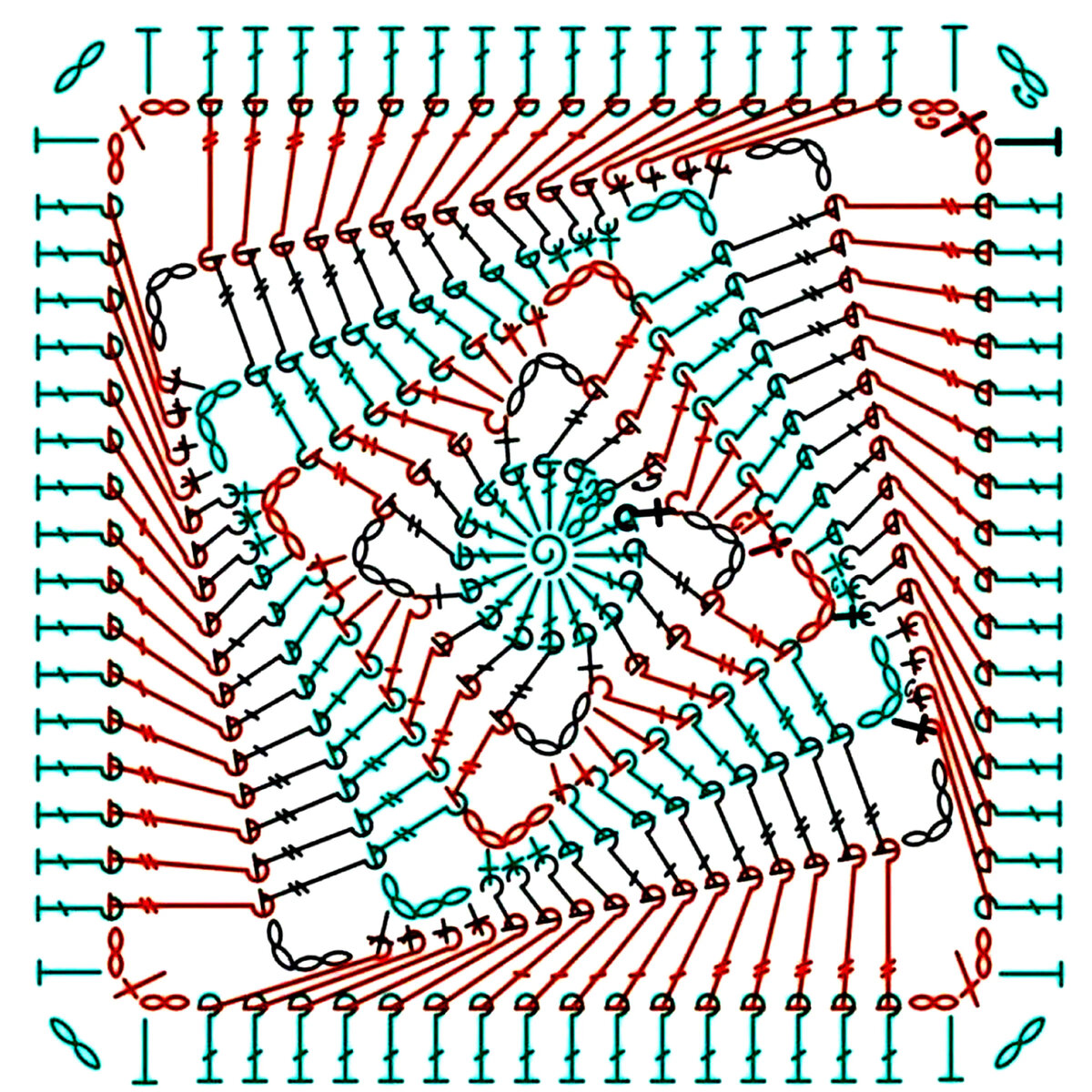 Квадрат крючком 3д схемы. 3д узоры крючком для пледа. Плед бабушкин квадрат зигзаг. Схема вязания пледа крючком. Квадрат крючком схема.