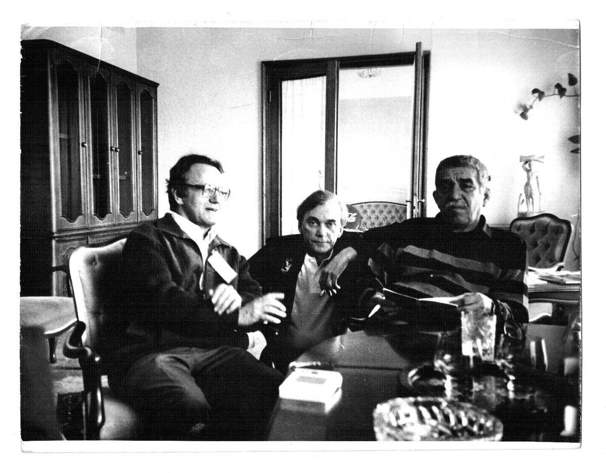 Алесь Адамович, Элем Климов, Габриэль Гарсиа Маркес - в Москве.