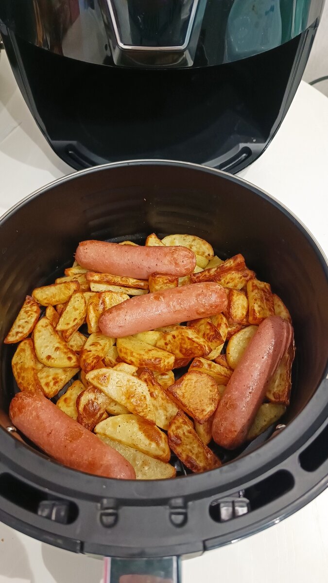 Картошка с сосисками ,когда нет времени готовить 