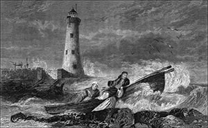 Грейс и ее отец во время путешествия в Большой Харкар.