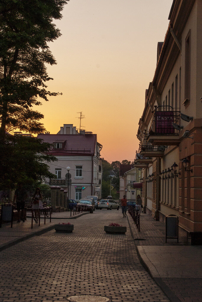 Улицы вечернего Гродно 