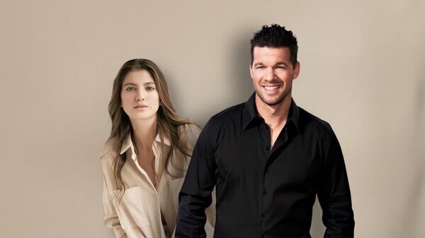    Михаэль Баллак / София Шнейдерхан© Иллюстрация РИА Новости . Социальные сети Михаэля Баллака и Софии Шнейдерхан