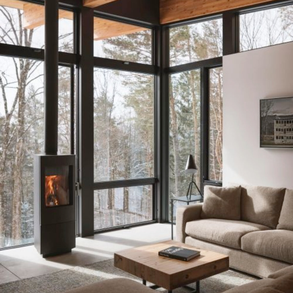 Интерьер в  стиле шале. Фото 1.