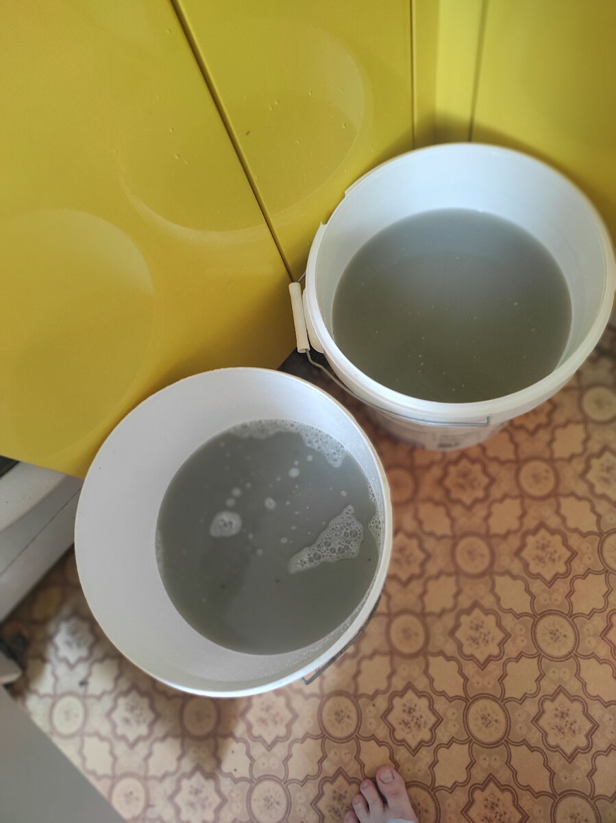 Вот столько воды я начерпала 