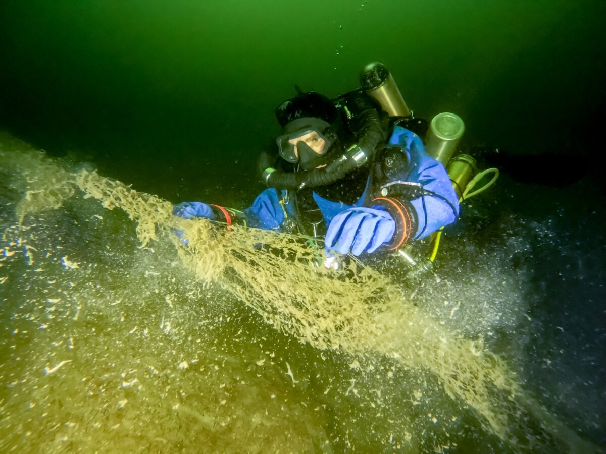 Телецкое озеро под водой