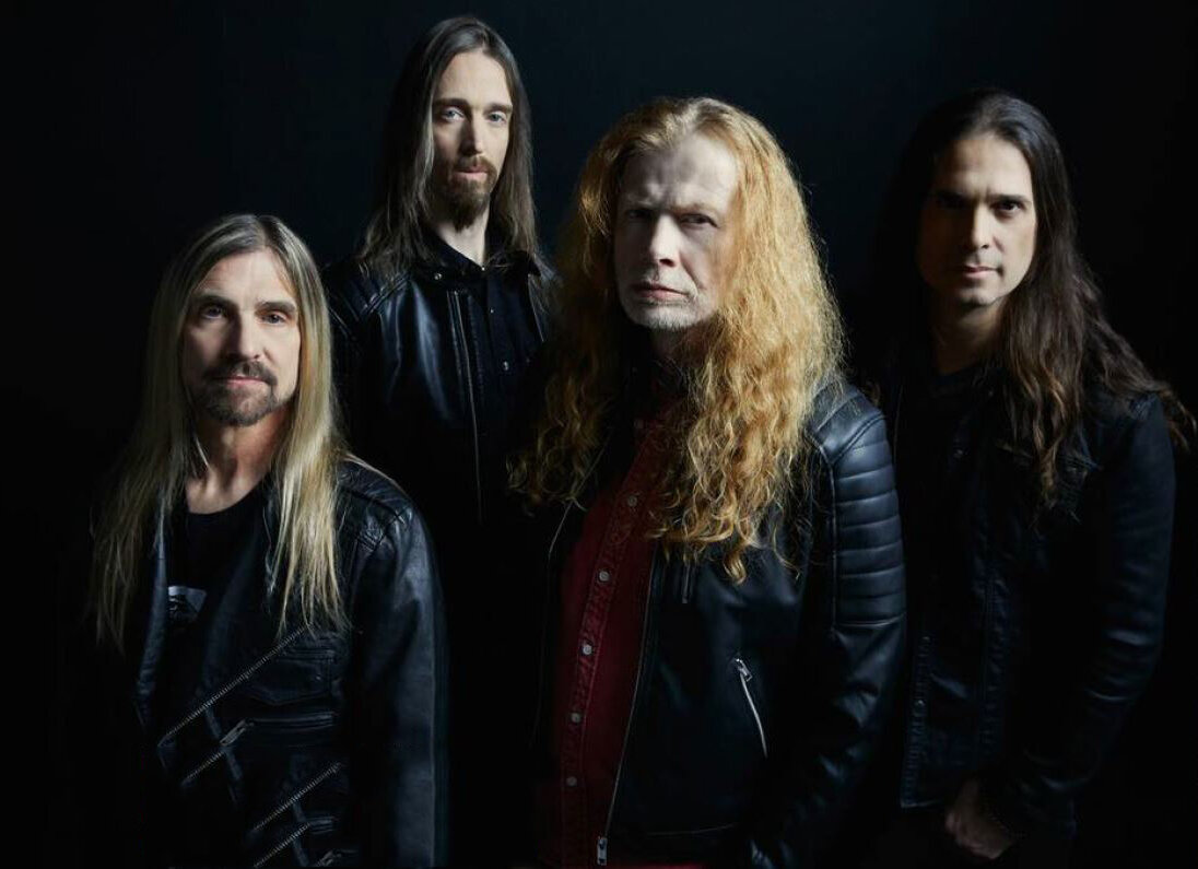 Нынешний состав Megadeth (слева направо): басист Джеймс ЛоМенцо, ударник Дирк Вербурен, Дэйв Мастейн и гитарист Кико Лоурейро || Трэвис Шинн