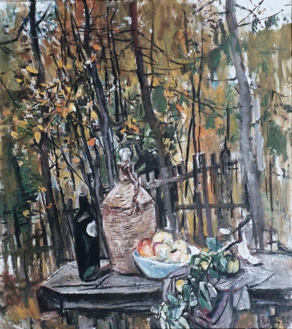 Моисеенко Евсей Евсеевич (1916–1988)
Осенний натюрморт 
1982
Холст, масло
НИМ РАХ