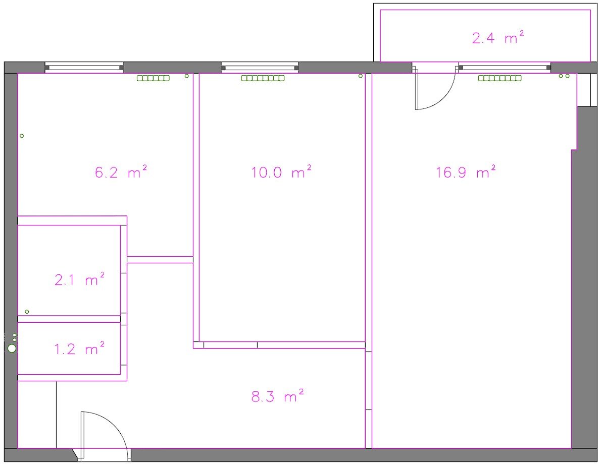 исходная планировка