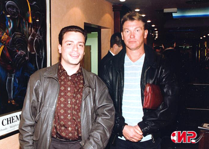 Игорь Рабинер и Олег Блохин, 1992 год, Одесса. Фото из личного архива Игоря Рабинера.