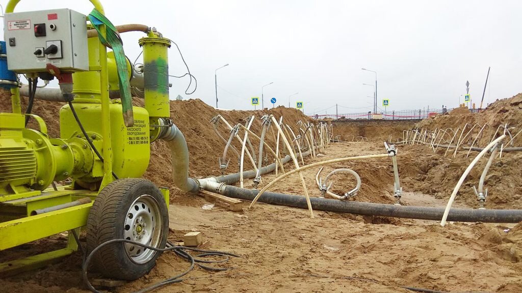 Способы водопонижения грунтовых вод: какие бывают? | Водопонижение в ...