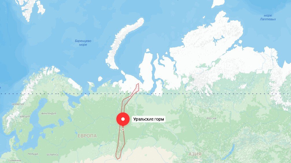 Уральские горы в Яндексе.