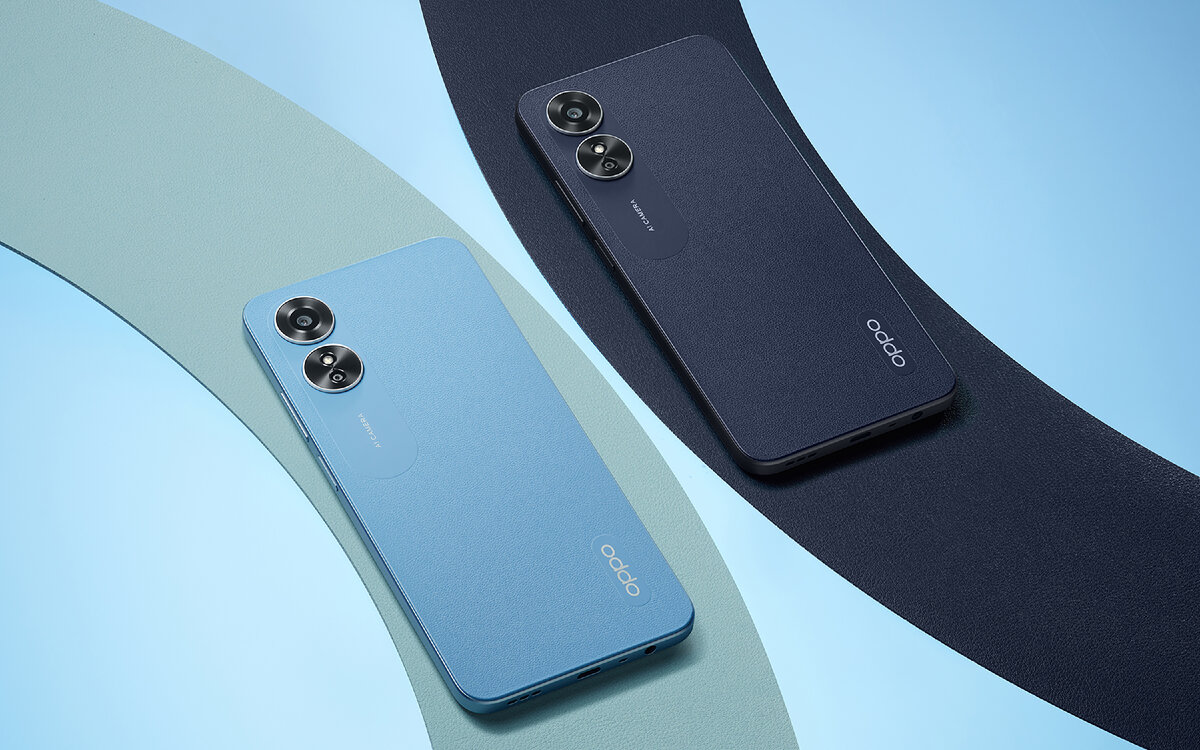 Два доступных цвета OPPO A17 | Источник: OPPO