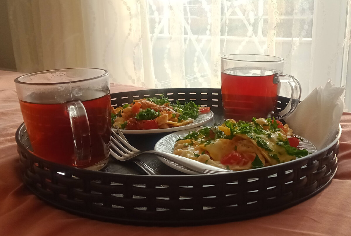 Домашний воскресный завтрак. Фото автора.