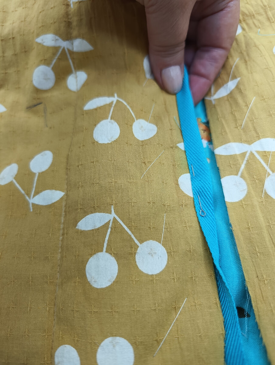 киперная лента в тон подкладки