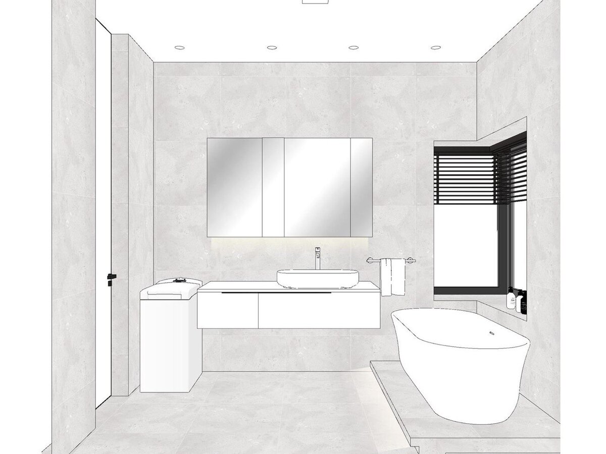 Проект ванной комнаты, Екатеринбург