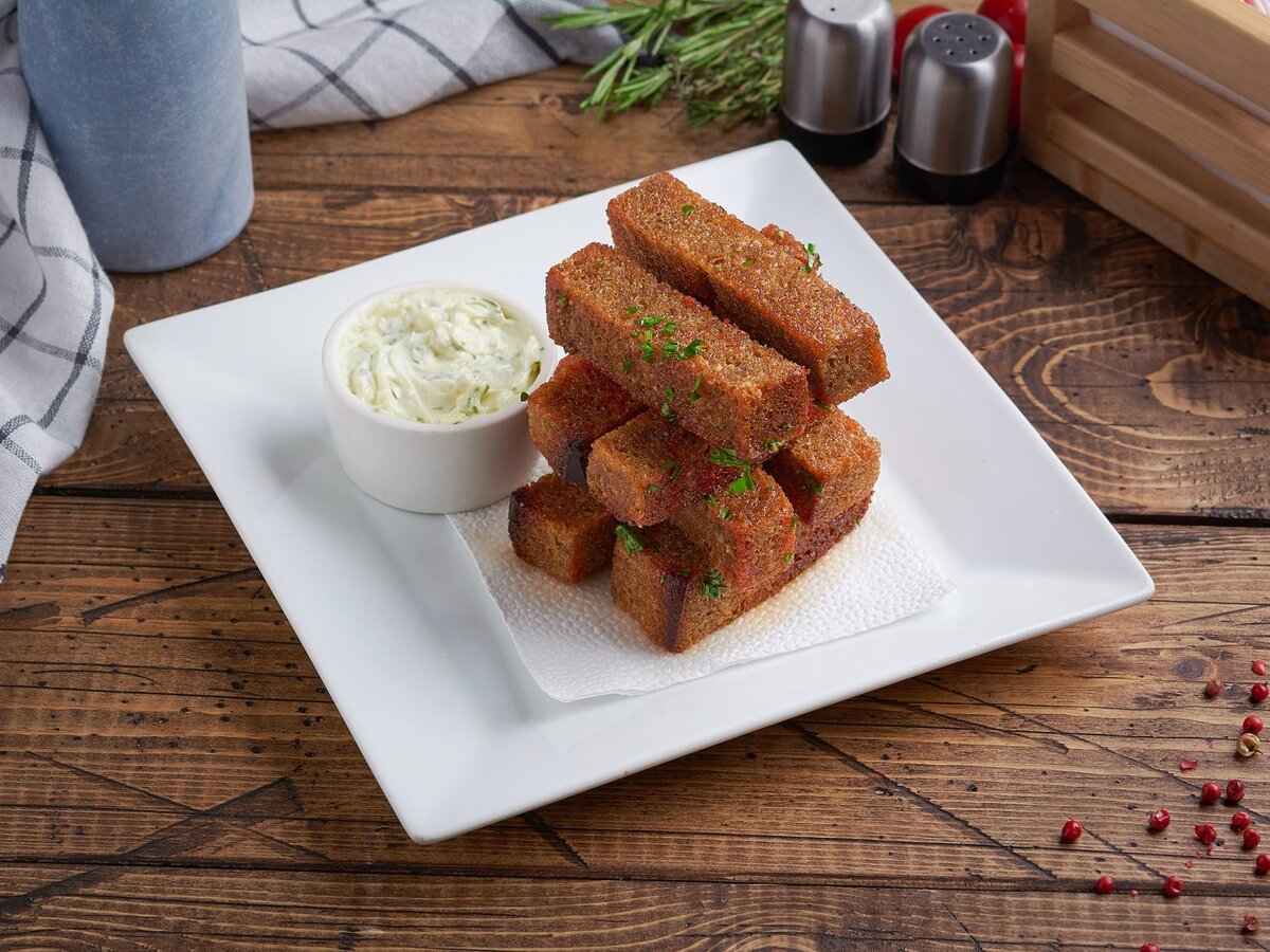 Сухарики - вариант подачи