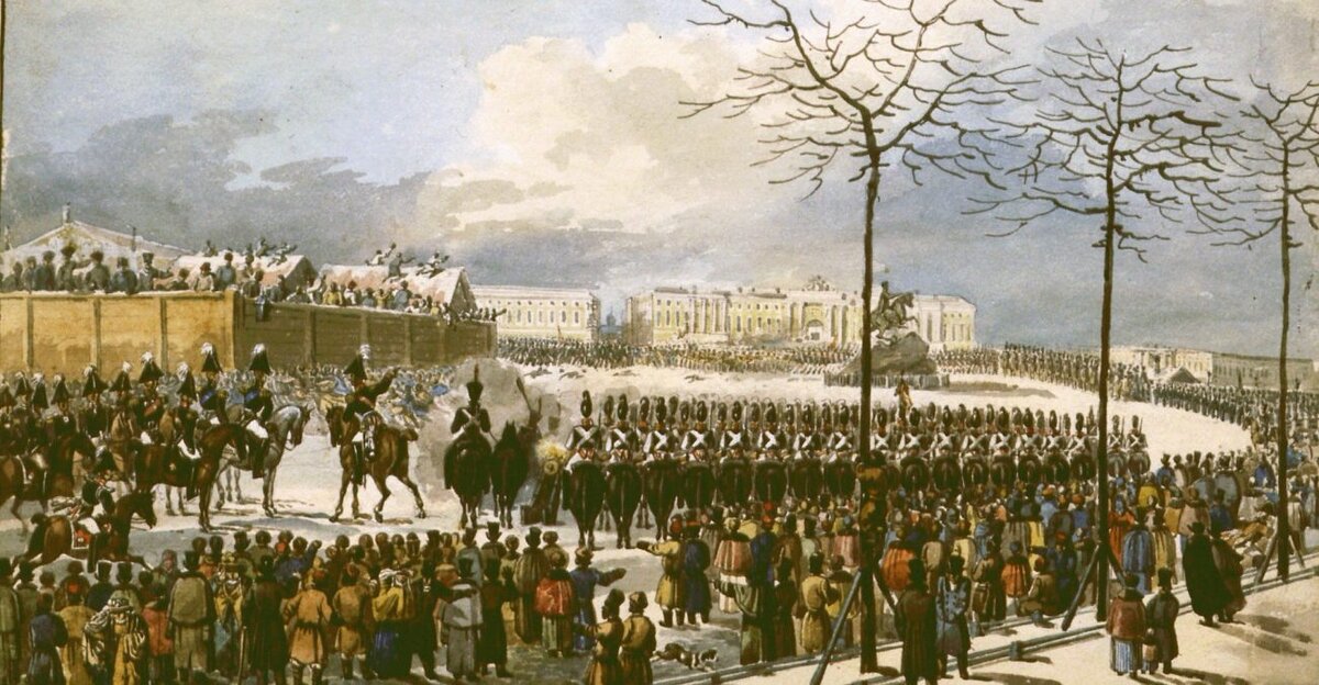 Восстание на Сенатской площади 14 декабря 1825 года (изображение из открытых источников)