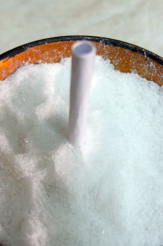 трубка, соль... красота.