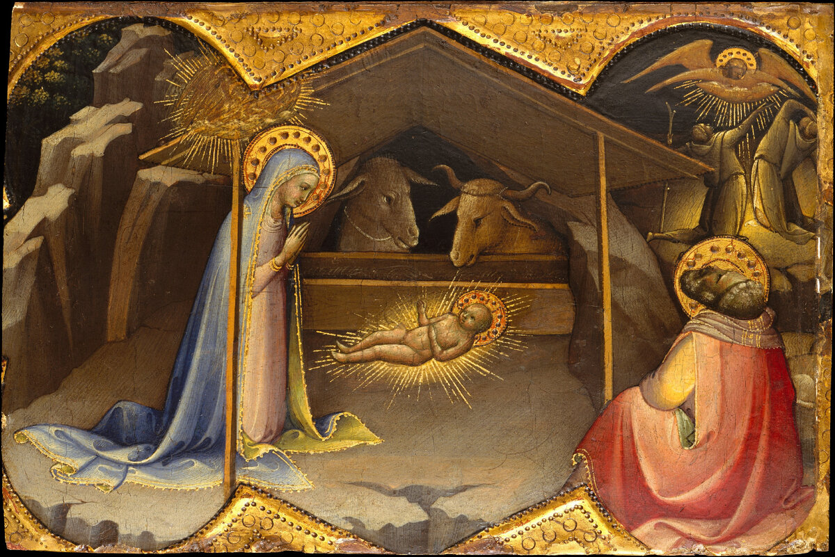 Лоренцо Монако. Рождество. 1406-1410. Музей Метрополитан, Нью-Йорк