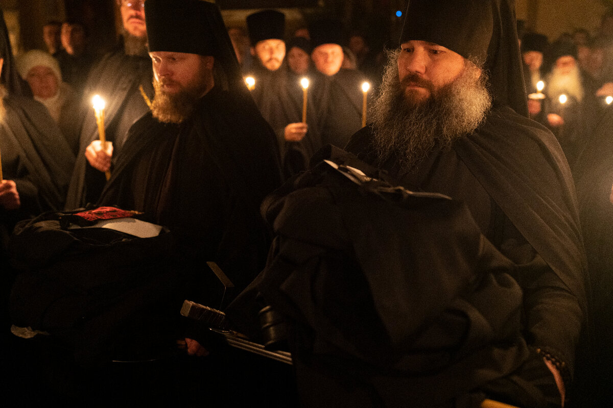 Монахи Валаамского монастыря постриг