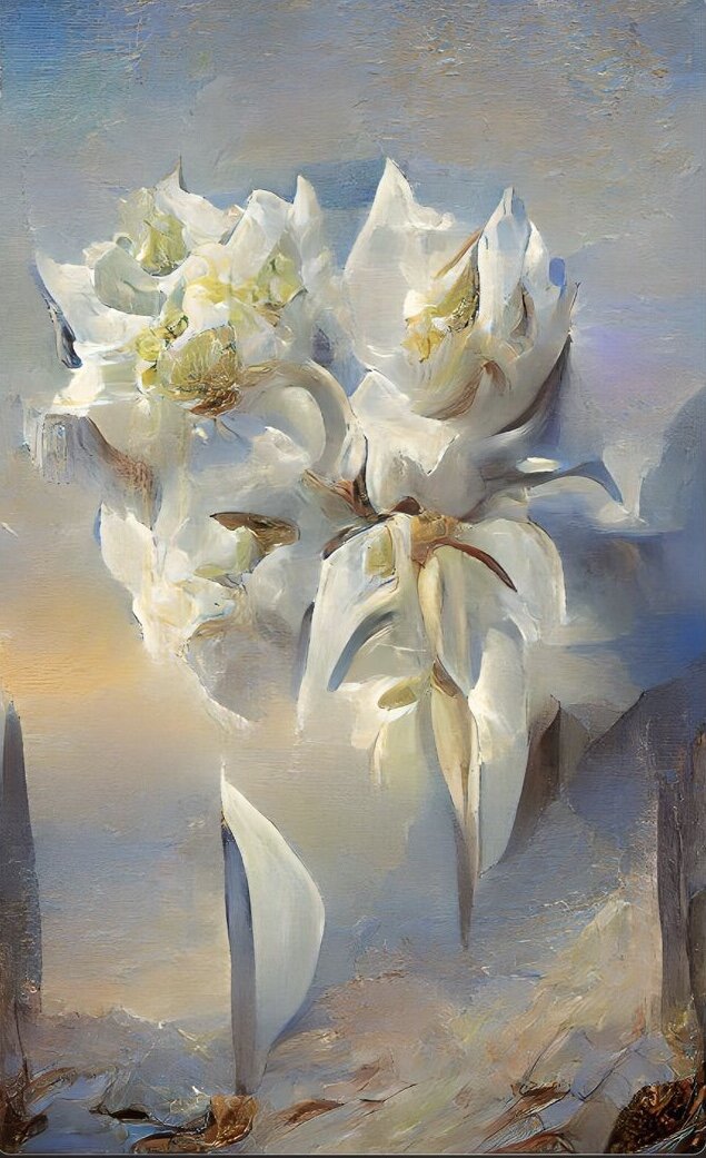 Цветы, созданные нейросетью