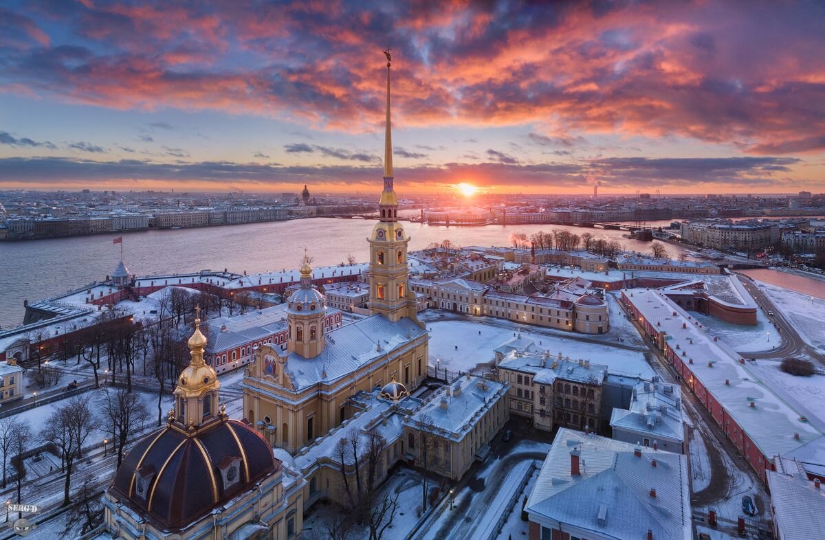 петропавловская крепость в санкт петербурге вид сверху