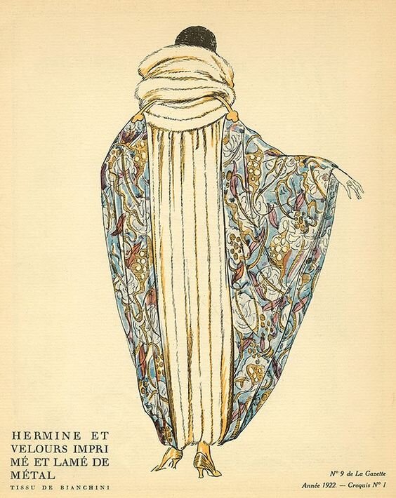 1. 1922. Вечернее пальто со спинки. Сто лет назад.