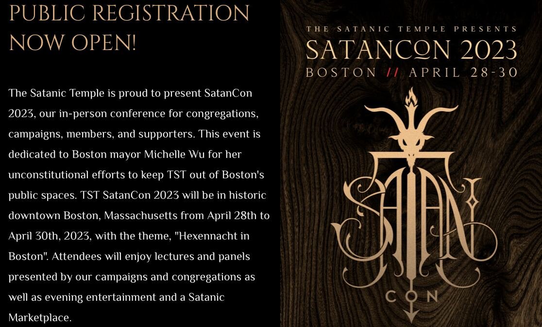 В этом году американские сатанисты планируют провести самый масштабный в истории съезд последователей дьявола - SatanCon 2023.-2