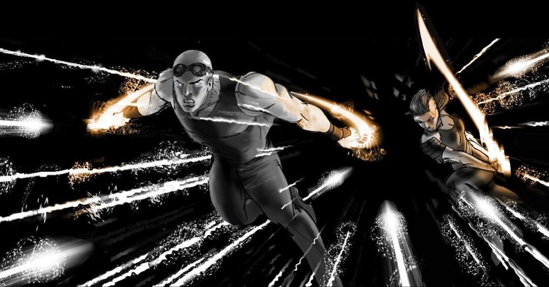 Вин Дизель (Vin Diesel) в социальных сетях вновь тизерит новый фильм про Риддика, который должен стать четвертым в серии. Он опубликовал новый концепт-арт раскадровки экшен-сцены.