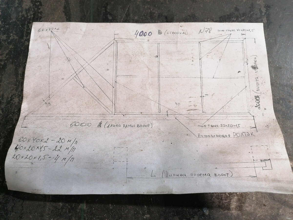 В черчеже 4000... И высота 2м