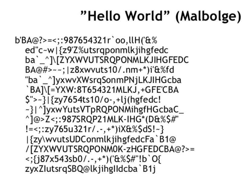 Яп коды. Язык программирования Malbolge hello World. Malbolge язык программирования примеры. Синтаксис языка программирования Malbolge. Самый сложный язык программирования Malbolge.